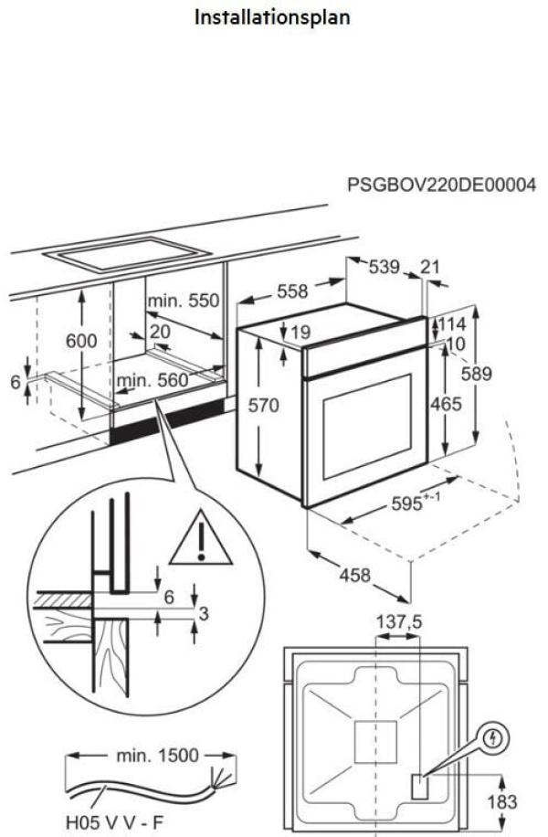 AEG KOMBI2026 EEK: A Herdset mit Glaskeramikkochfeld (OU5AE10CM + TA64RAS6XB), 60 cm breit, 65 L, Edelstahl Antifingerprint (801419448)