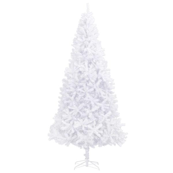 Künstlicher Weihnachtsbaum Weiß 300 cm PVC und Stahl