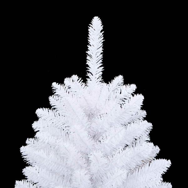Künstlicher klappbarer Weihnachtsbaum Weiß 120 cm PVC und Stahl
