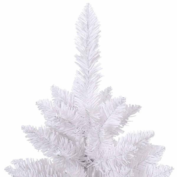 Künstlicher klappbarer Weihnachtsbaum Weiß 180 cm PVC und Stahl