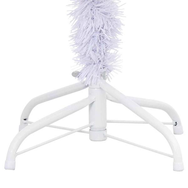 Künstlicher Weihnachtsbaum Weiß 120 cm PVC und Stahl