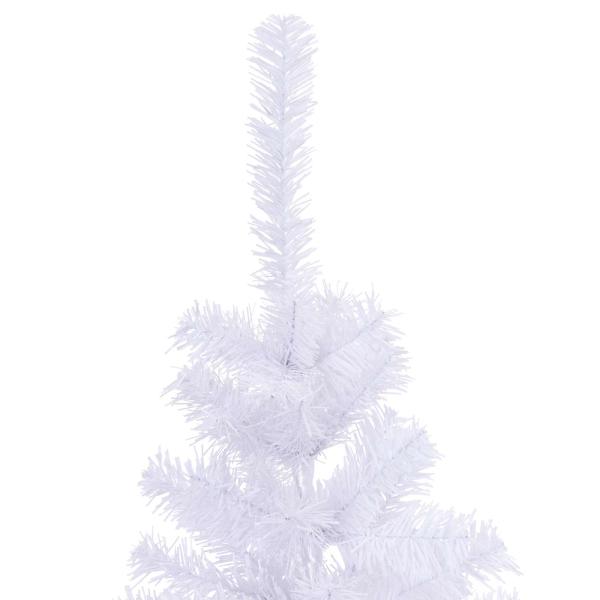Künstlicher Weihnachtsbaum Weiß 120 cm PVC und Stahl
