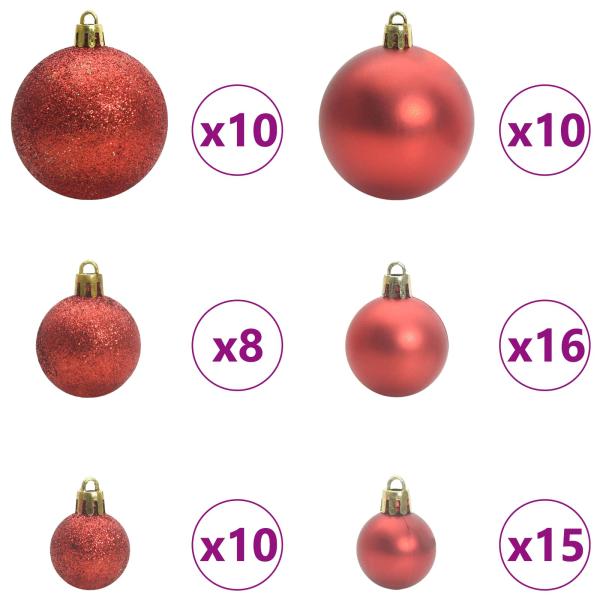 Künstlicher Weihnachtsbaum Weiß 210 cm PVC und Stahl