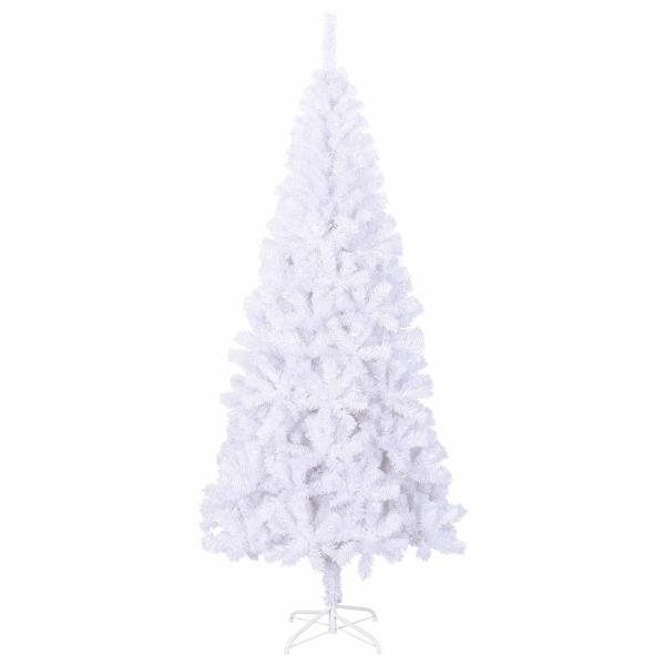 Künstlicher Weihnachtsbaum Weiß 240 cm PVC und Stahl
