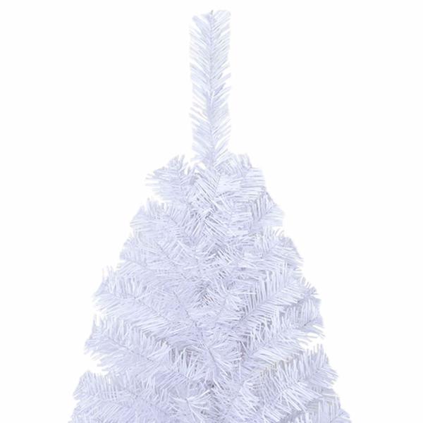 Künstlicher Weihnachtsbaum Weiß 120 cm PVC und Stahl