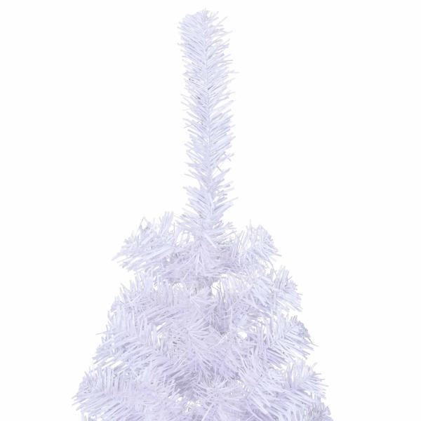 Künstlicher Weihnachtsbaum Weiß 150 cm PVC und Stahl