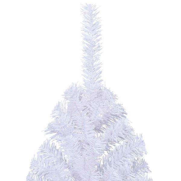 Künstlicher Weihnachtsbaum Weiß 180 cm PVC und Stahl