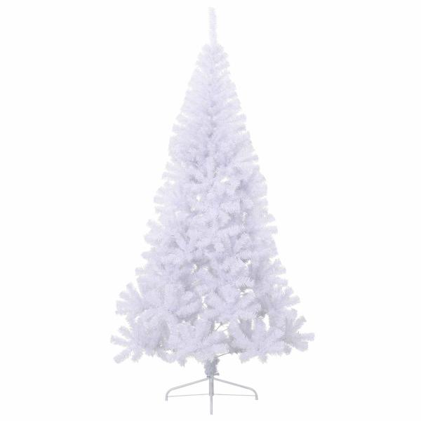 Künstlicher Weihnachtsbaum Weiß 180 cm PVC und Stahl