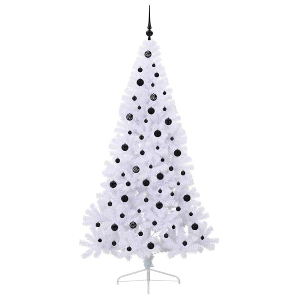 Künstlicher Weihnachtsbaum Weiß 210 cm PVC und Stahl