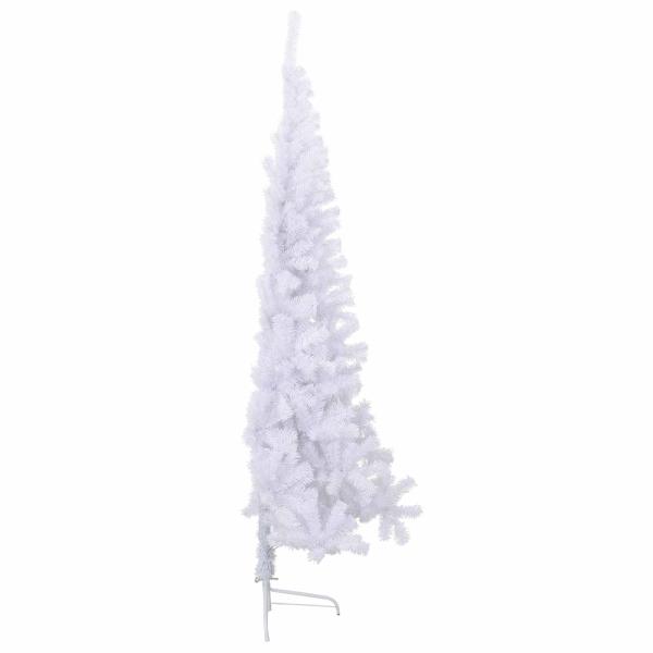 Künstlicher Weihnachtsbaum Weiß 240 cm PVC und Stahl