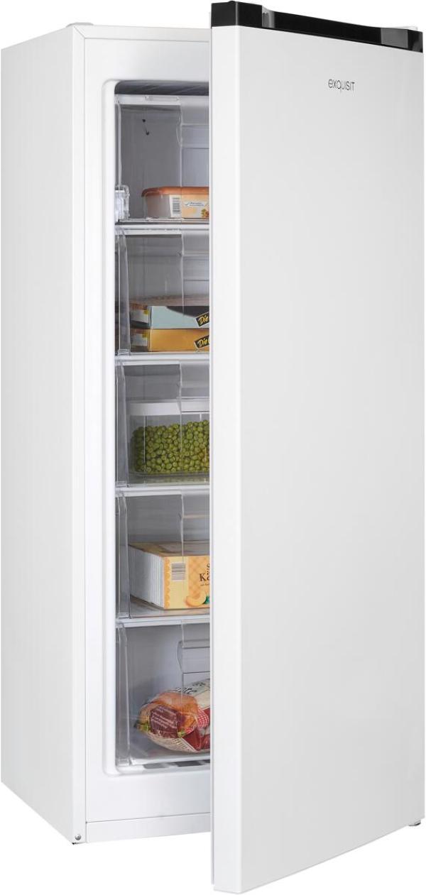 ARDEBO.de Exquisit GS145-050C Stand Gefrierschrank, 54 cm breit, 145 L, Griffmulde, weiß