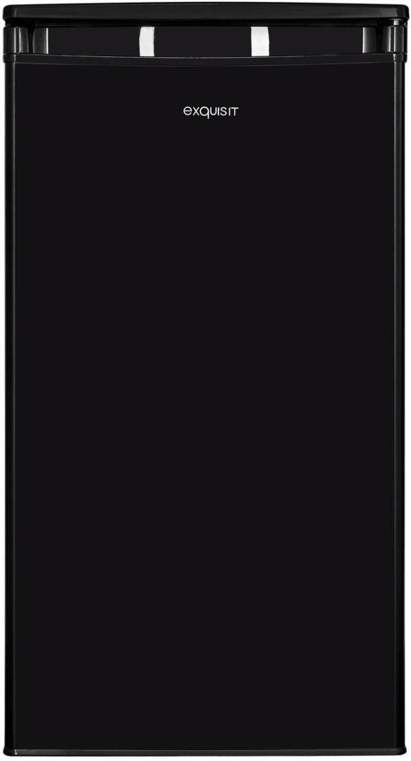 ARDEBO.de Exquisit KS85-V-091E Vollraumkühlschrank, 45 cm breit, 75 L, LED Beleuchtung, 1 Gemüseschublade, schwarz