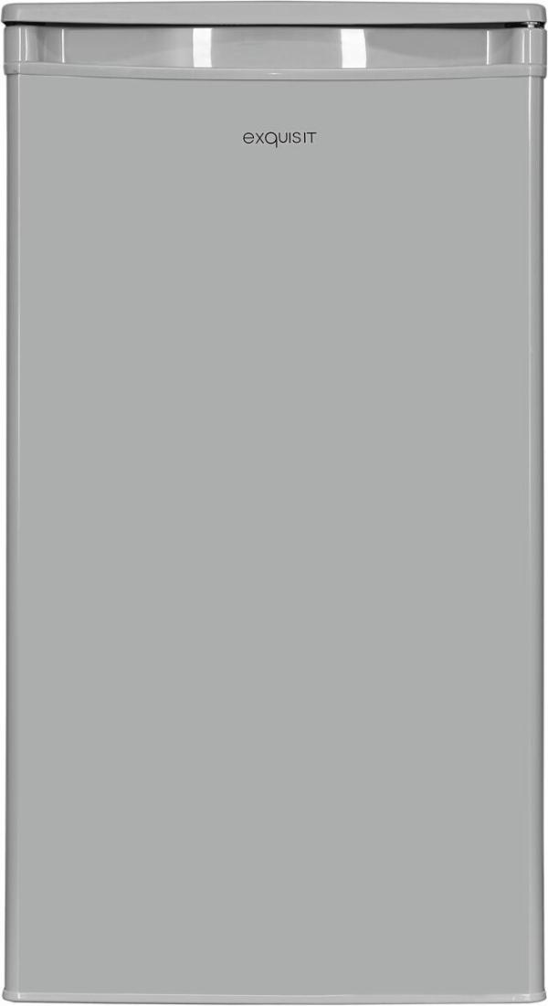 ARDEBO.de Exquisit KS85-V-091E Vollraumkühlschrank, 45 cm breit, 75 L, LED Beleuchtung, 1 Gemüseschublade, grau (PV)