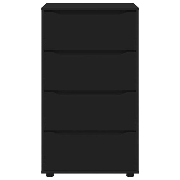 Stauraumschränke 2 pcs Schwarz 60 x 48 x 105 cm Holzwerkstoff