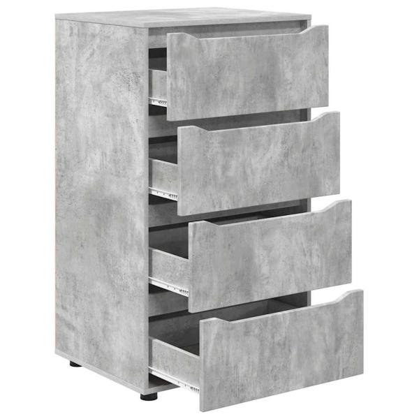 Stauraumschränke 2 pcs Beton Grau 60 x 48 x 105 cm