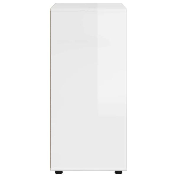 Stauraumschränke 2 pcs Hochglanz Weiß 60 x 48 x 105 cm