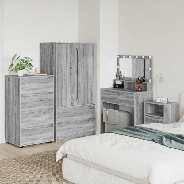 ARDEBO.de - Stauraumschränke 2 pcs Graues Sonoma 60 x 48 x 105 cm