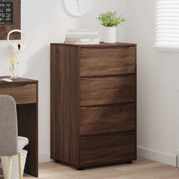 Stauraumschränke 2 pcs Braun Eichen-Optik 60 x 48 x 105 cm