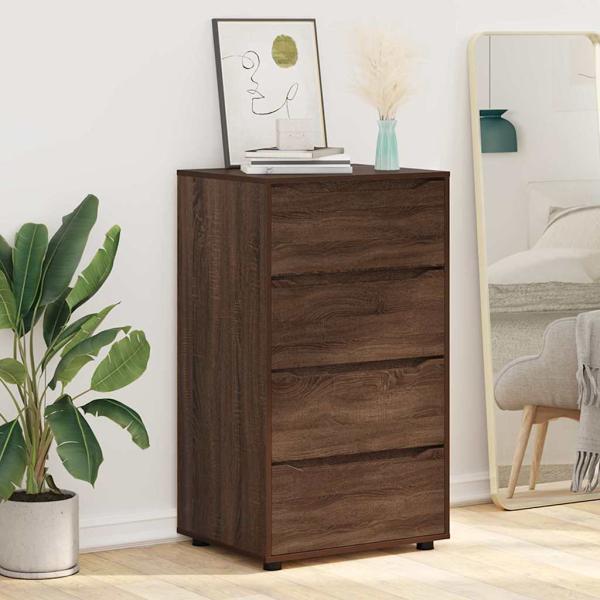 Stauraumschränke 2 pcs Braun Eichen-Optik 60 x 48 x 105 cm