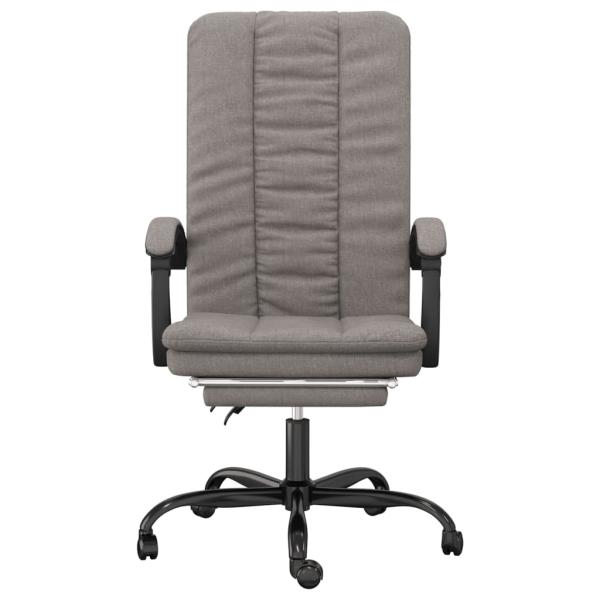 Bürostuhl mit Liegefunktion Taupe Stoff
