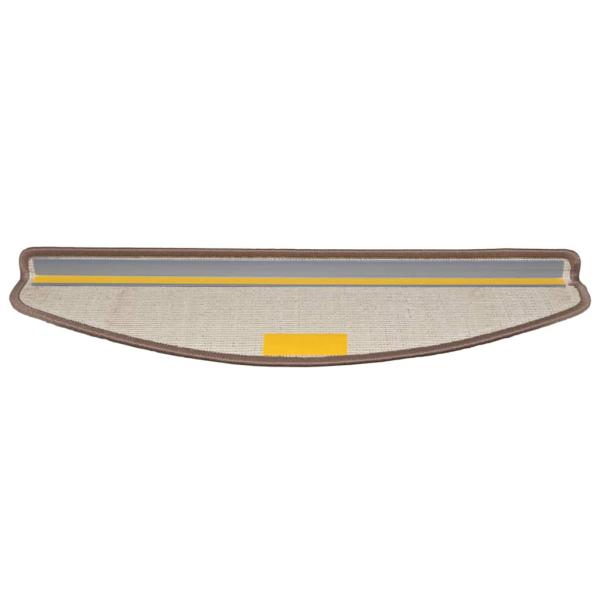 Selbstklebende Treppenschoner 15 pcs Braun 65 x 21 x 4 cm