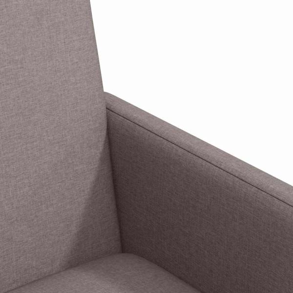 Esszimmerstühle mit Rädern 2 pcs Taupe 57 x 66 x 94 cm Stoff