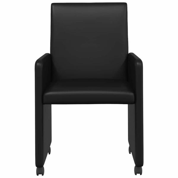 Esszimmerstühle 2 pcs Schwarz 57 x 66 x 94 cm Kunstleder