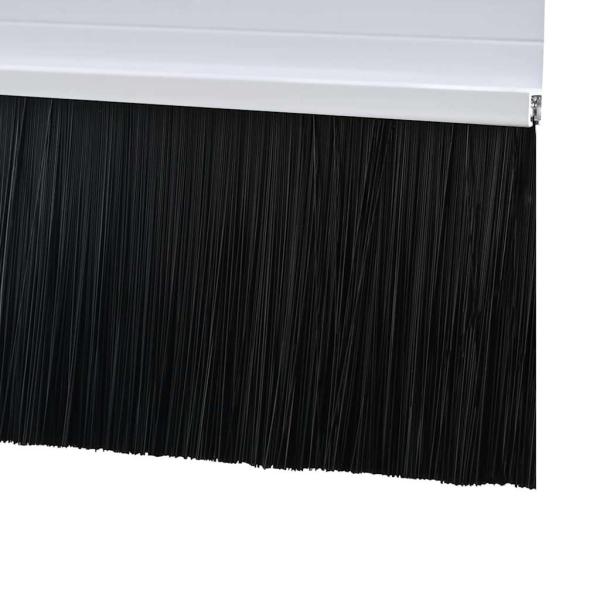 Selbstklebende Türbürstendichtungen 2 pcs Weiß 100 cm