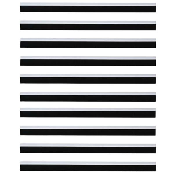 Selbstklebende Türbürstendichtungen 12 pcs Weiß 100 cm