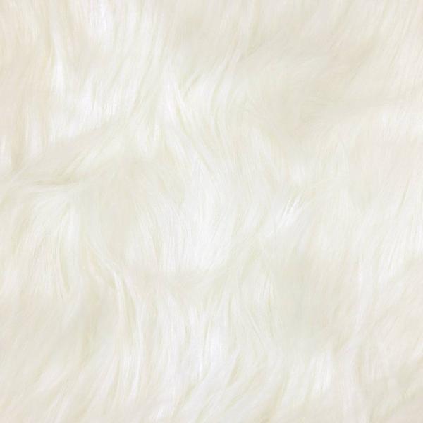 Kunstfell Schaffellteppich Weiß 80 x 200 cm Polyester