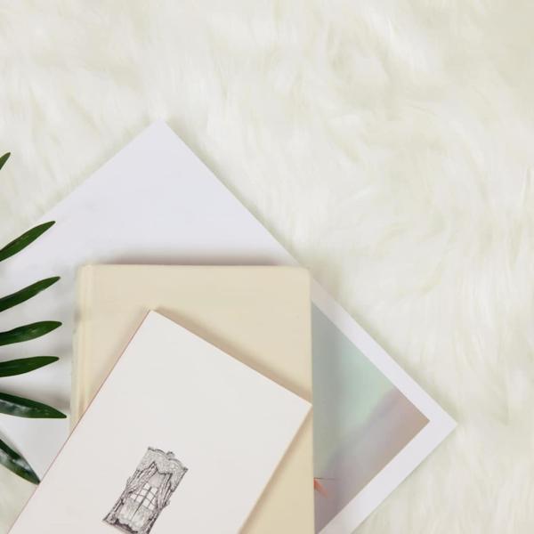 Kunstfell Schaffellteppich Weiß 100 x 200 cm Polyester