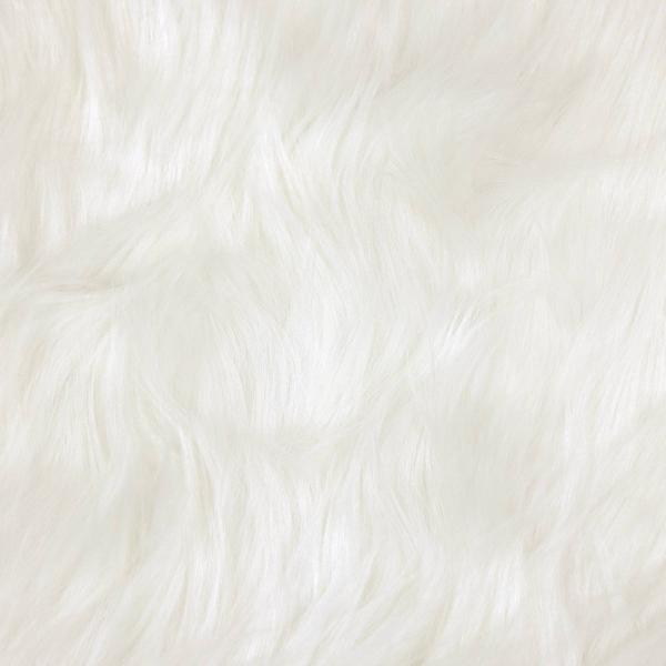 Kunstfell Schaffellteppich Weiß 200 x 280 cm Polyester