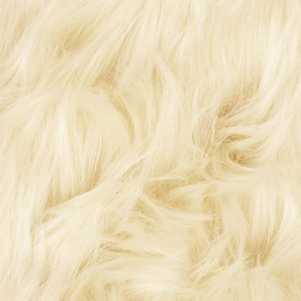 Kunstfell Schaffellteppich Creme 150 x 80 cm Polyester