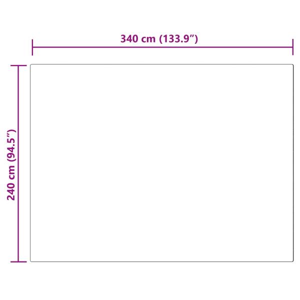 Kunstfell Schaffellteppich Grau 240 x 340 cm Polyester