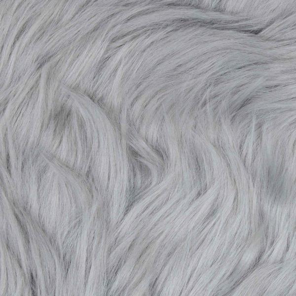 Teppich aus Kunstschaffell TAFALLA Grau Ø 160 cm Polyester