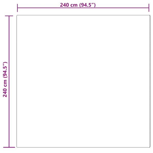 Kunstfell Schaffellteppich Rosa 240 x 240 cm Polyester
