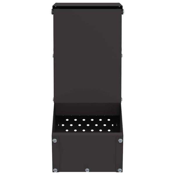 Kaninchenfütterer Schwarz 12,5 x 26 x 28,5 cm