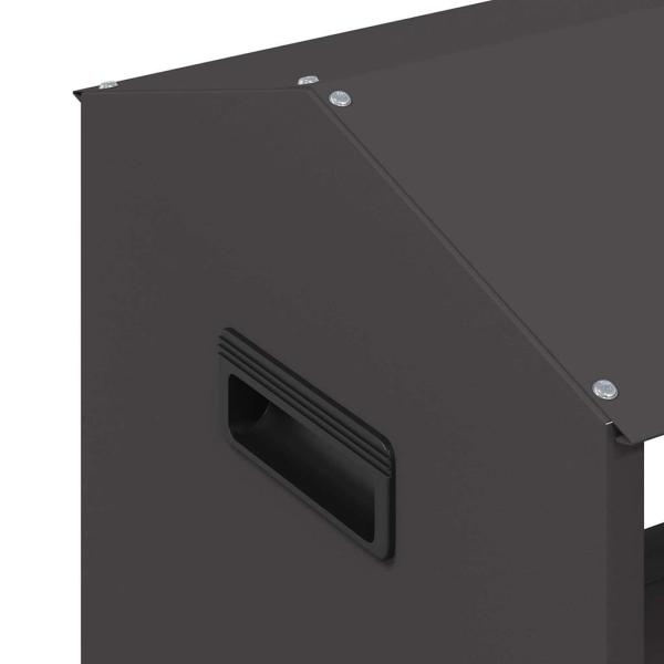 Futtertröge für Nutztiere Schwarz 79 x 35 x 62 cm