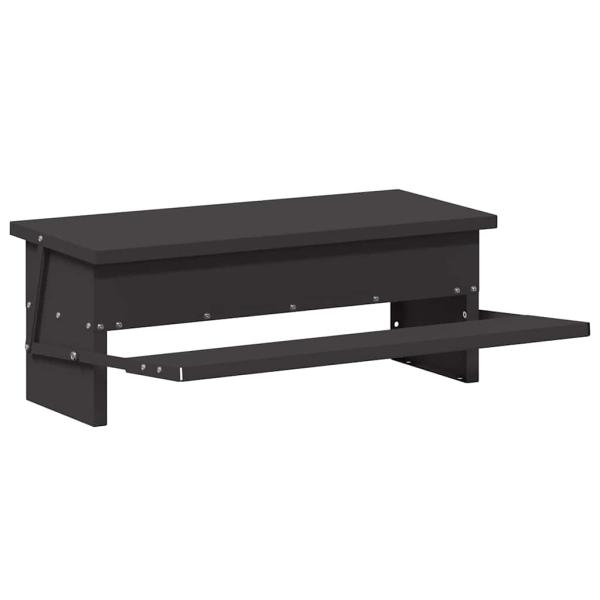 Hühnertretfeeder Schwarz 48,5 x 39,5 x 19 cm