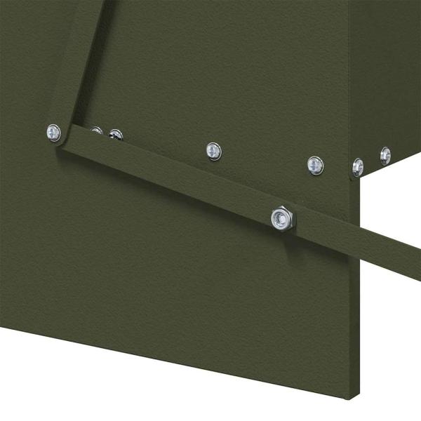 Hühnertretfeeder Olive Grün 75 x 53 x 20,5 cm