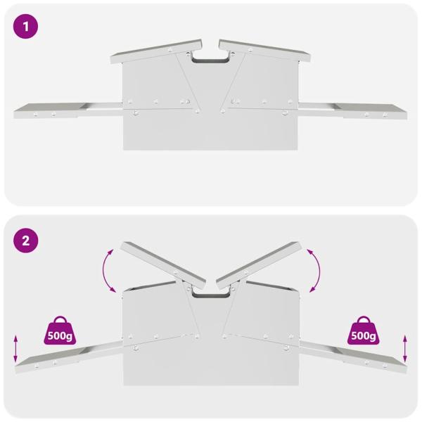 Hühnertretfeeder Silber 75 x 53 x 20,5 cm Verzinkter Stahl