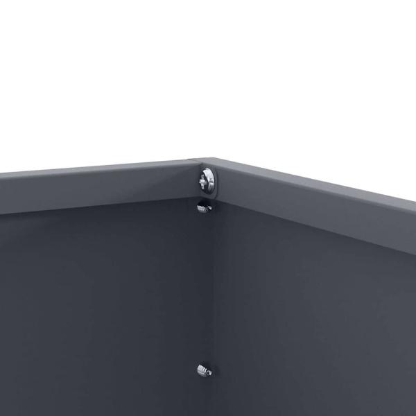 Raseneinfassung 6 pcs Anthrazit 60 x 60 x 13 cm Stahl