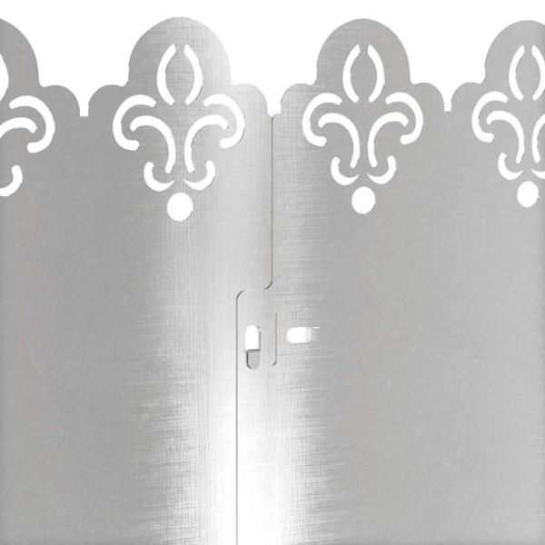 Rasenkanten 10 pcs Silber 103 x 0,05 x 22 cm Edelstahl