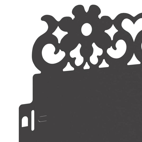 Rasenkanten 30 pcs Schwarz 103 x 0,05 x 22 cm Stahl