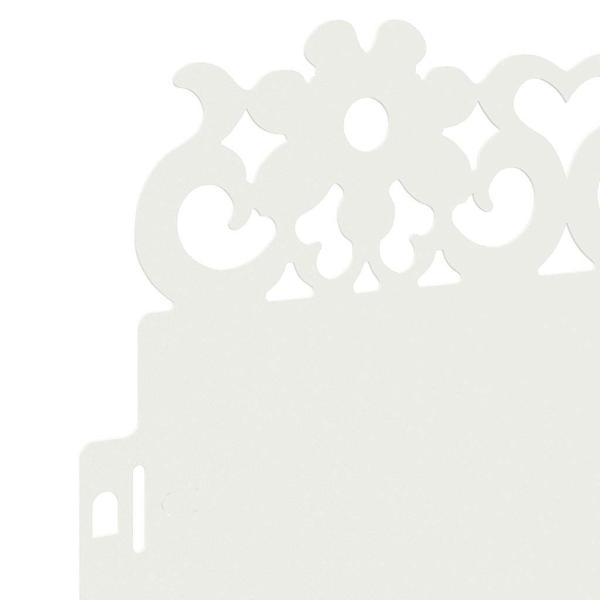 Rasenkanten 10 pcs Weiß 103 x 0,05 x 22 cm Stahl