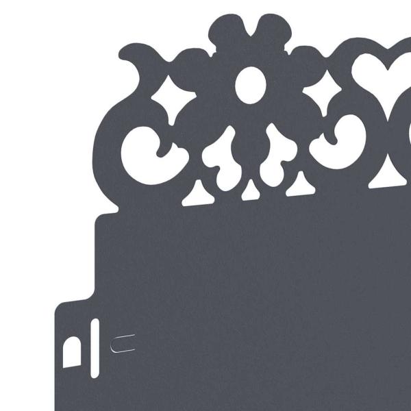 Rasenkanten 10 pcs Anthrazit 103 x 0,05 x 22 cm Stahl