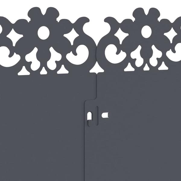 Rasenkanten 10 pcs Anthrazit 103 x 0,05 x 22 cm Stahl