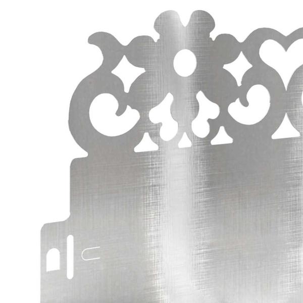 Rasenkanten 10 pcs Silber 103 x 0,05 x 22 cm Edelstahl