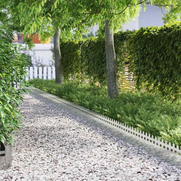 ARDEBO.de - Rasenkanten 10 pcs Silber 103 x 0,05 x 22 cm Edelstahl