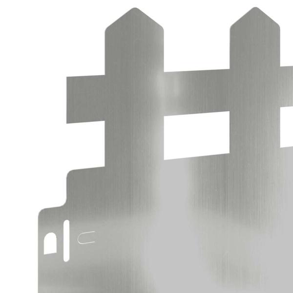 Rasenkanten 10 pcs Silber 103 x 0,05 x 22 cm Verzinkter Stahl